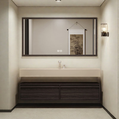 Retro high-end and simple bathroom cabinet