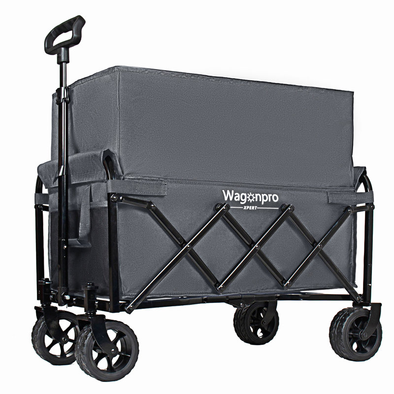 Expandable Dual-Layer Utility Wagon, Gray