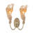 Dena 2-light Coastal Natural Rattan Armed Sconce