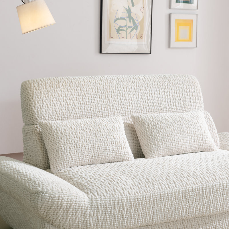 Causeuse en velours côtelé Cloud Couch, Blanc