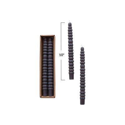 Unscented Pumpkin Shaped Taper Candles In Box