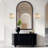 Daine 1-Light Iron Textured Glass Wall Sconce
