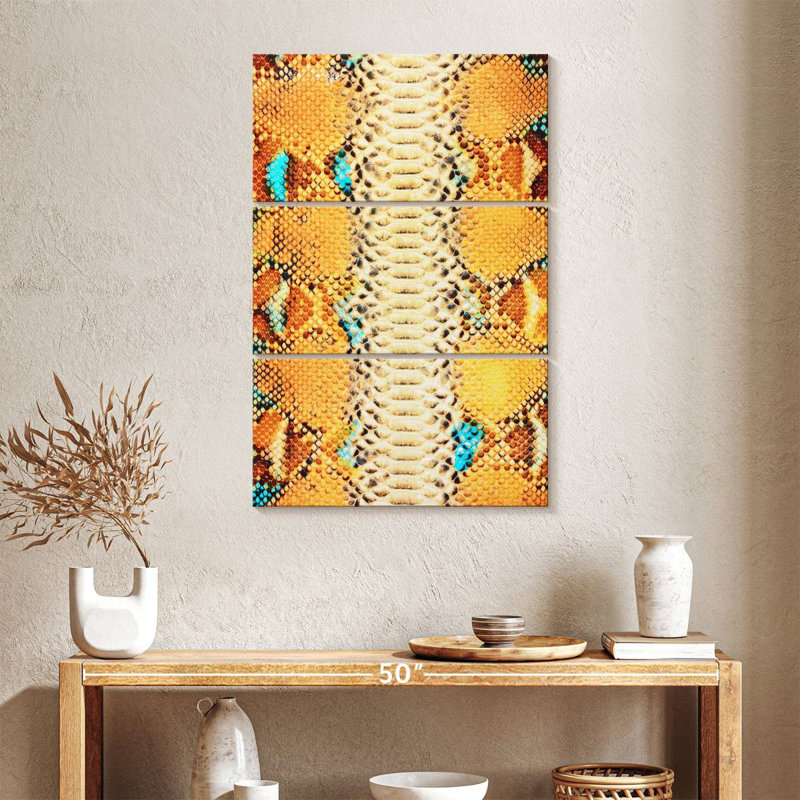 Brampt Python Snake Skin, 57" H x 36" W