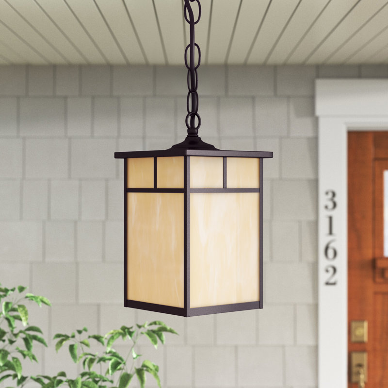 Outdoor Hanging Lantern, Burnished