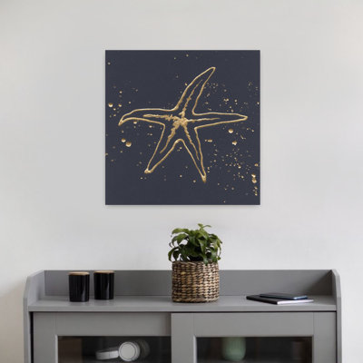 Étoile de mer dorée I, étoile de mer, art côtier