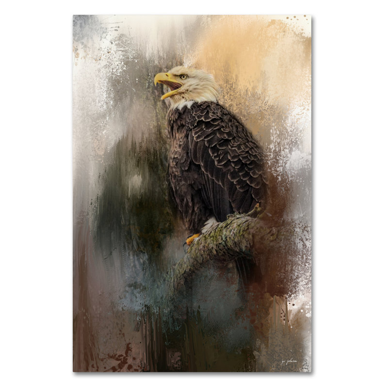 «Winter Eagle 3» par Vidur, impression sur toile tendue, H 19 po x l 12 po