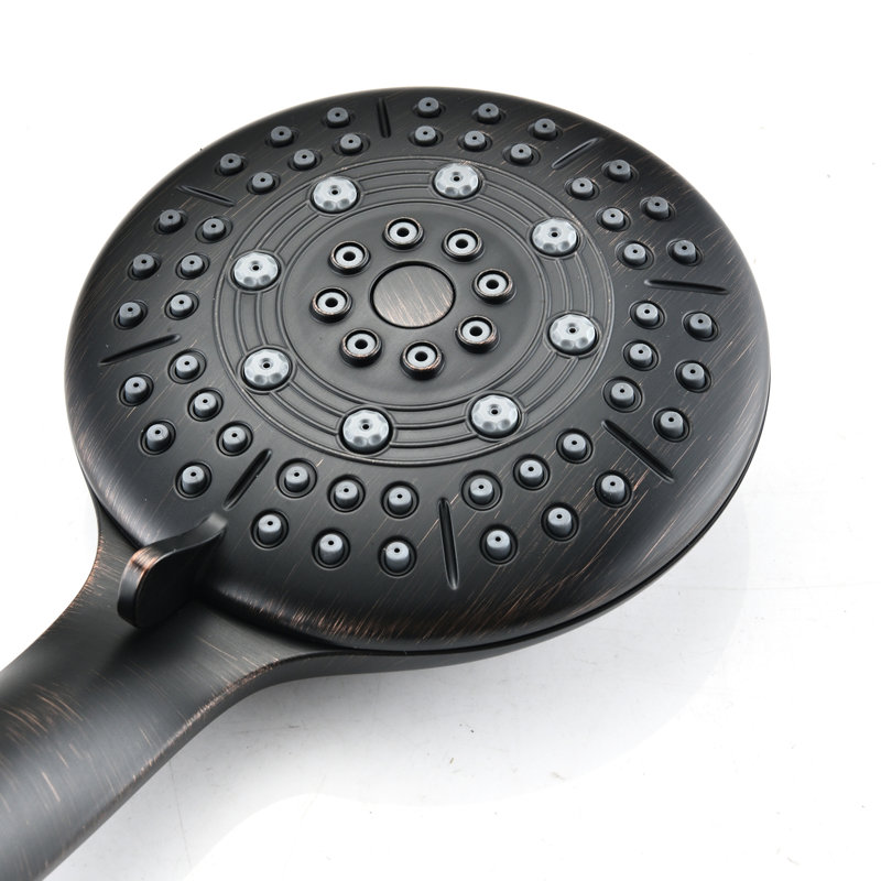 Wall Mounted Shower Head With Hand - Resists Scratches And Discoloration 6 Function Handheld Easy To Install Use