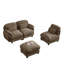 Canapé en L Cloud avec repose-pieds mobile et tissu chenille Cloud Feel-870016002-870016000