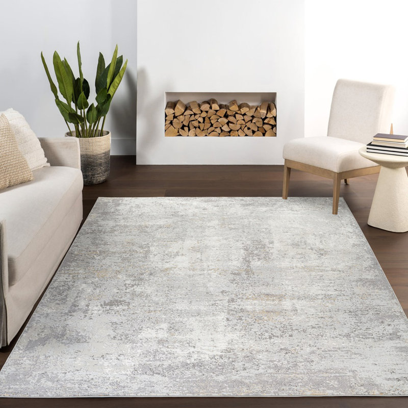 Tapis beige / gris Stella, Rectangle 6 pi x 9 pi