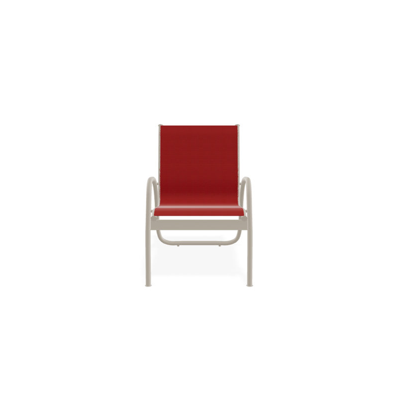 Fauteuil de patio Gardenella, Rouge 1D Sunbrella®, Désert texturé