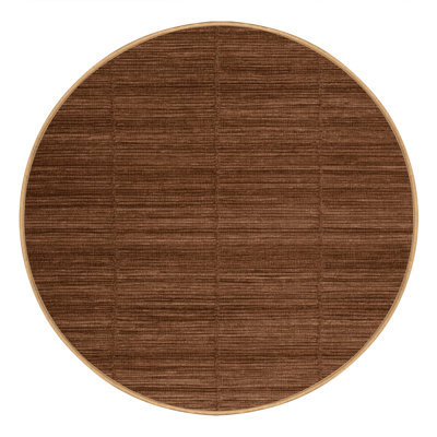 Machine Washable Solid Brown Area Rug