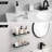 Keyarra Aluminum Bathroom Glass Shelf Tempered Glass Rectangular 1 Tier Extra Thick Silver Wall Mounted 2 Piece-354917735