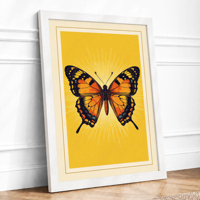 Golden Butterfly Modern - Print