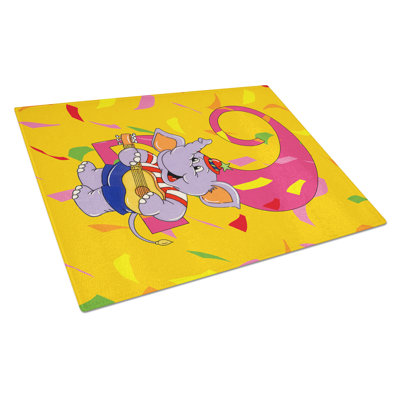 Tempered Glass Happy 2nd Birthday Age 2 Cutting Board