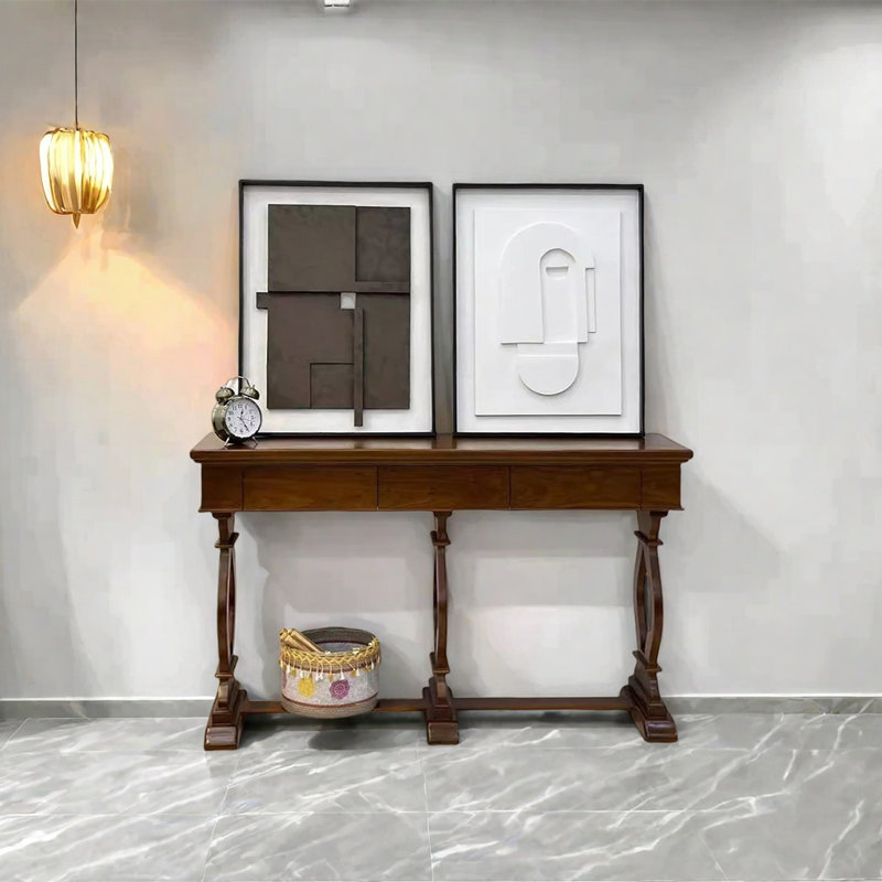 Console Retro Classical, Brun, H 31,5 po x l 47,24 po x P 15,75 po