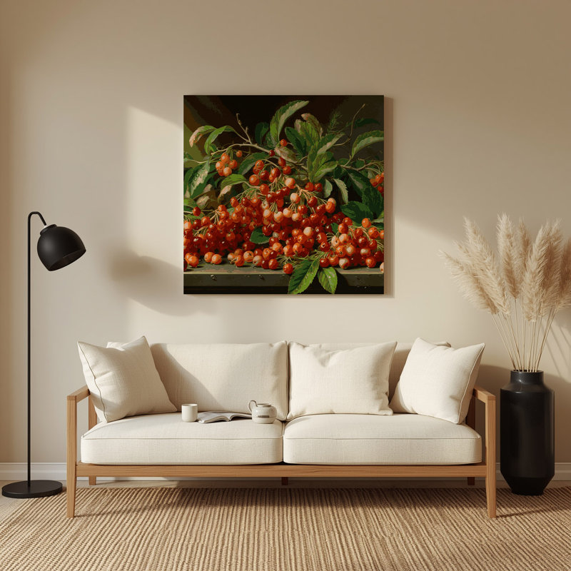 «Fruit Mayhaw», art mural en métal brun, H 16 po x l 16 po