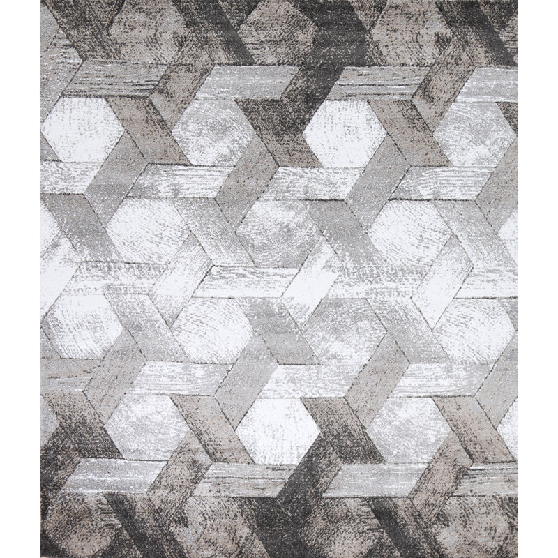 Tapis turc oriental transitionnel Bisma 7 x 10, Carré 9 pi 10 po x 9 pi 10 po