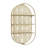 Metal Oval 3 Level Geometric Wall Shelf with Arch Pattern