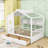 Wood Daybed with 2 Drawers and Shelves-1347264678-1347264679