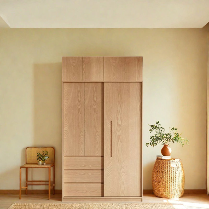 Garde-robe simple en bois