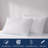 Delara Premium Organic Cotton Throw Pillow Inserts (Set of 2), Down-Proof Cover with 100% White Duck Feather Filling-101809421-101809420