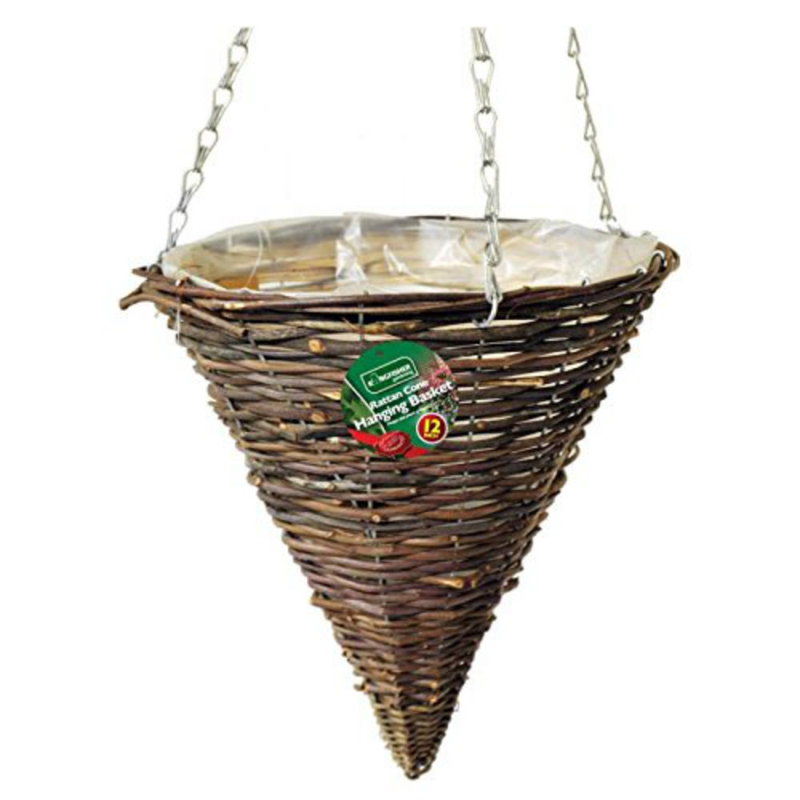 Halpern Hanging Planter, 20 cm H x 30 cm W x 30 cm D
