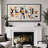 Abstract Vibrant Color Blocks " Abstract Mechanical Symphony Geometric Shapes And Lines Modern Art Relax Warm Extra Large Pictures "-98042293-111176743