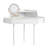 Corner Makeup Vanity Table With LED Mirror And Stool