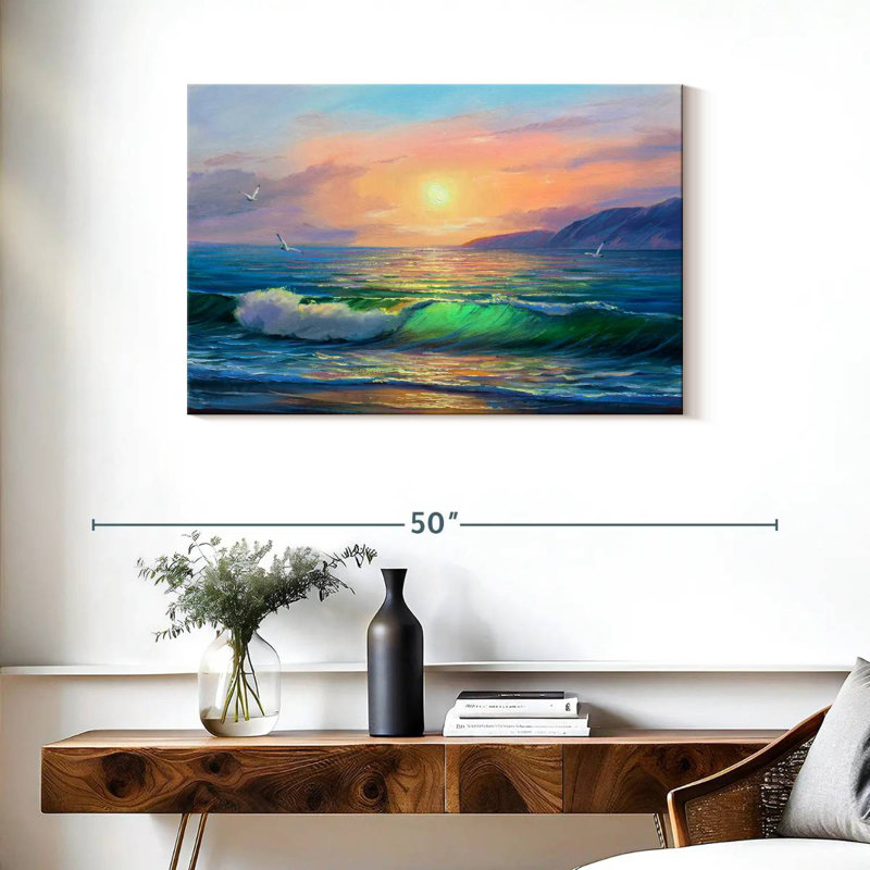 Coucher de soleil Gillard, H 24 po x l 36 po