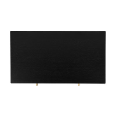 Mendel 40 in. W Wood 2 Drawer Writing Desk, Black