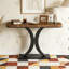 Table de vestibule étroite avec base géométrique-782163906