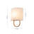 1-Light Coastal Style Fabric Wall Sconce-494042181
