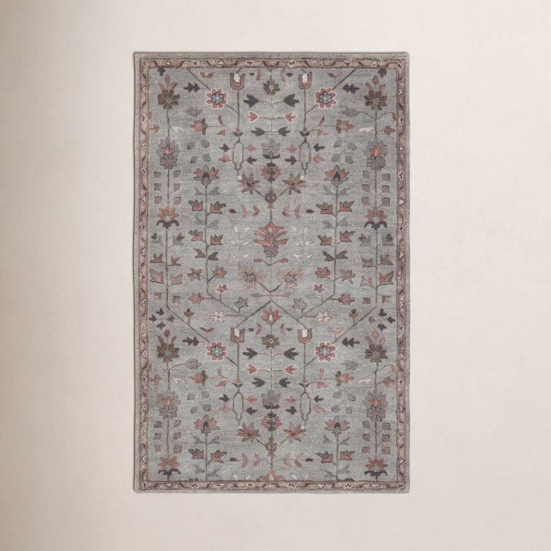 Terry Bella Hand Tufted Wool Siba Rug, Rectangle 3' x 5'