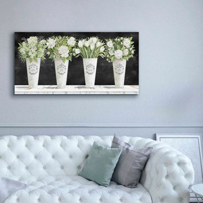 Epic Graffiti 'White Flowers Still Life II' By Cin " White Flowers Still Life II " by Cindy Jacobs