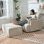 Chaise surdimensionnée avec repose-pieds avec rangement