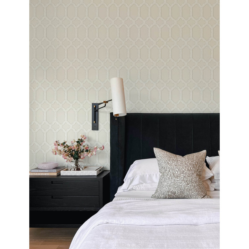Chervil Trellis Wallpaper, Cream