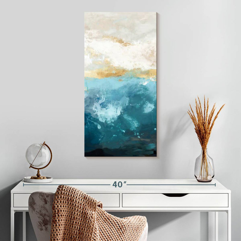 Water Gold II, H 30 po x l 15 po
