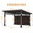 12FT.X 14FT.Outdoor Wooden Gazebo With Sloping Roof