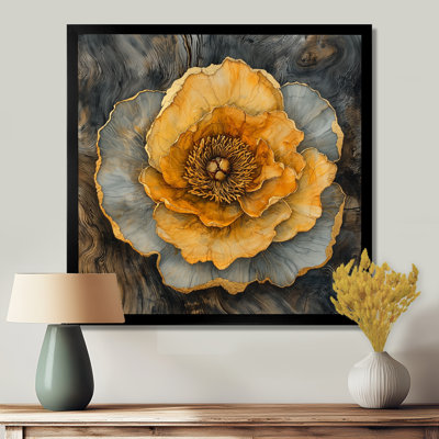 «Autumn Mums Flowers On Onyx Crystal River III», art mural «Mums»