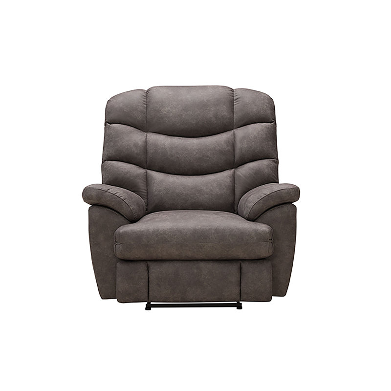 Fauteuil inclinable et oscillant rembourré Sondrea, Métal