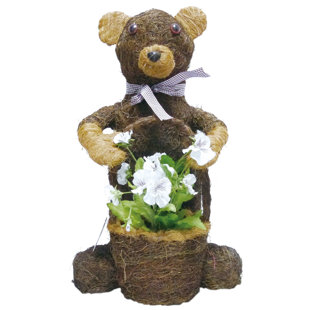 14'' Faux Flowering Topiary