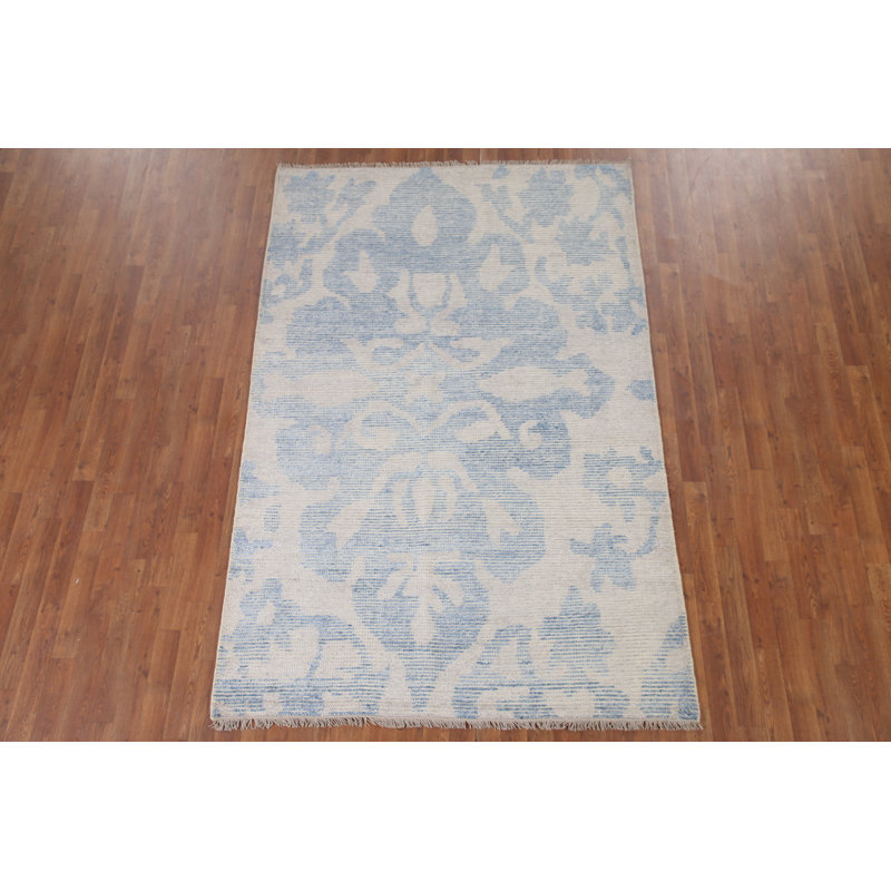 Tapis rayé de style marocain indien 5 x 8