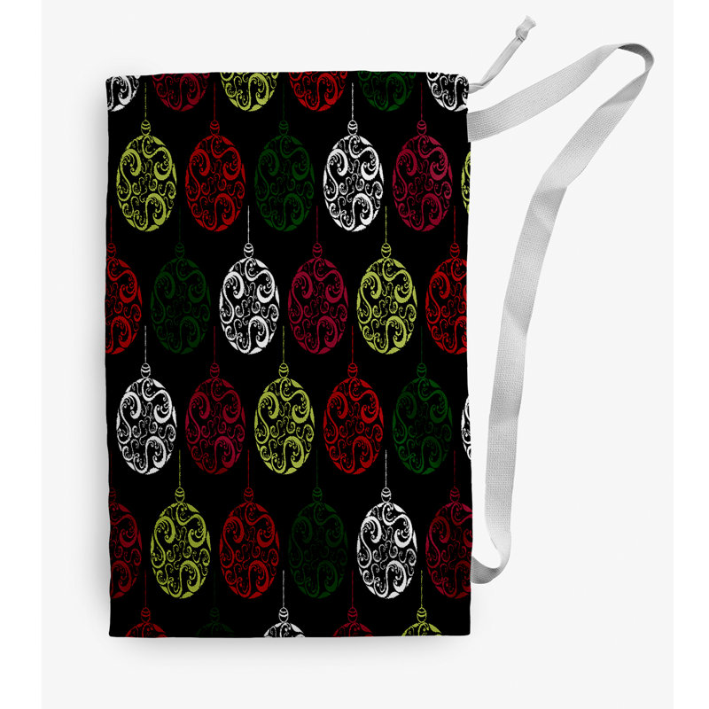 Fabric Laundry Bag with Handles, Medium (36" H x 28" W), Black