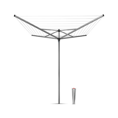 Brabantia Topspinner Outdoor Clothesline (164 ft) with Metal Ground Spike