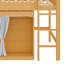 Lit mezzanine avec armoire de rangement et garde-robe-147809313