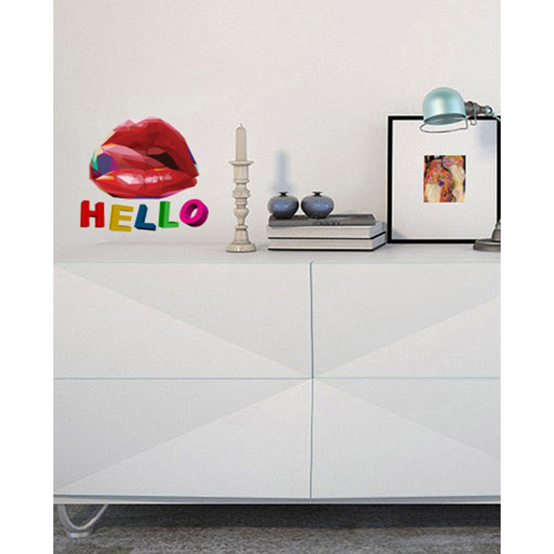 Abstract Wall Decal, 10" H x 11" W