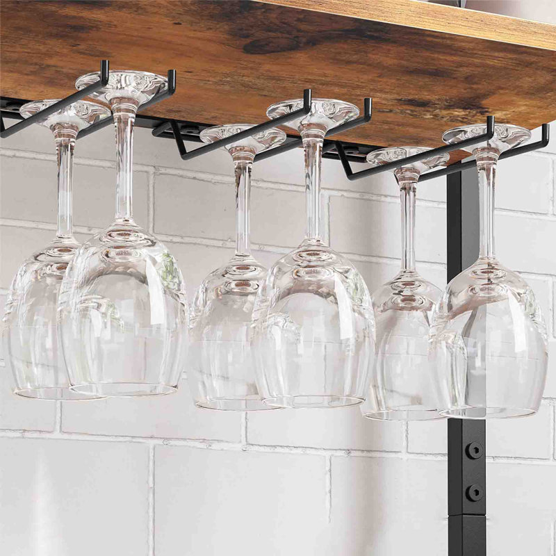 Birgid Wine Bottle Rack Rustic Brown