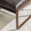 Morgan Top Grain Leather Ottoman-974899792