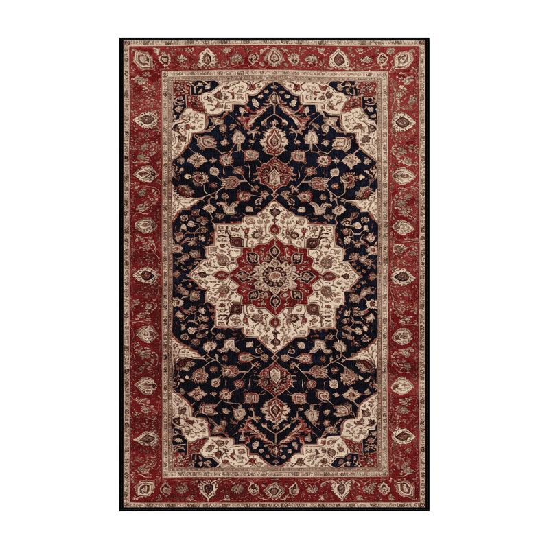 Tapis brun lavable à la machine, Rectangle 5 pi x 7 pi