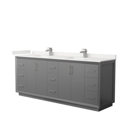 Meuble-lavabo double avec plateau Strada 84